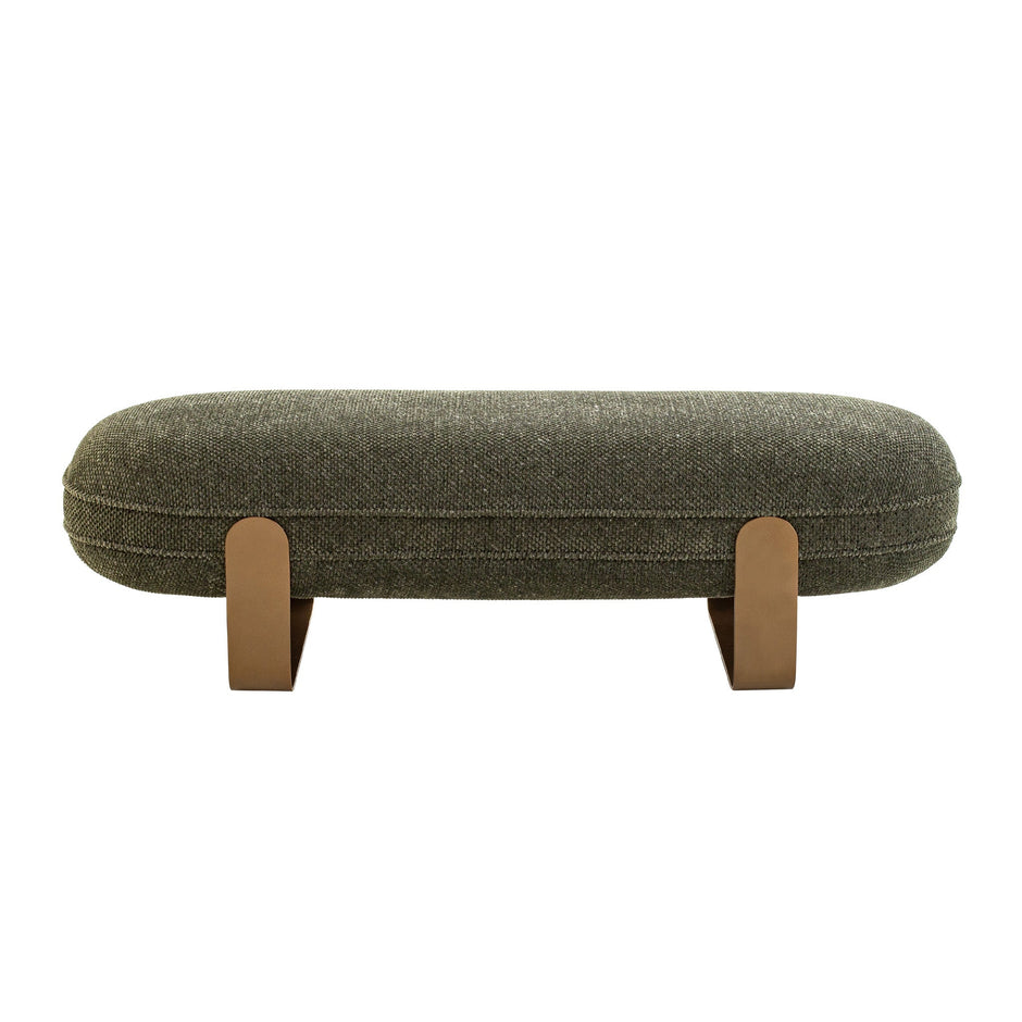 CDB12561-IG 1.5m Long Bench - Woven Green