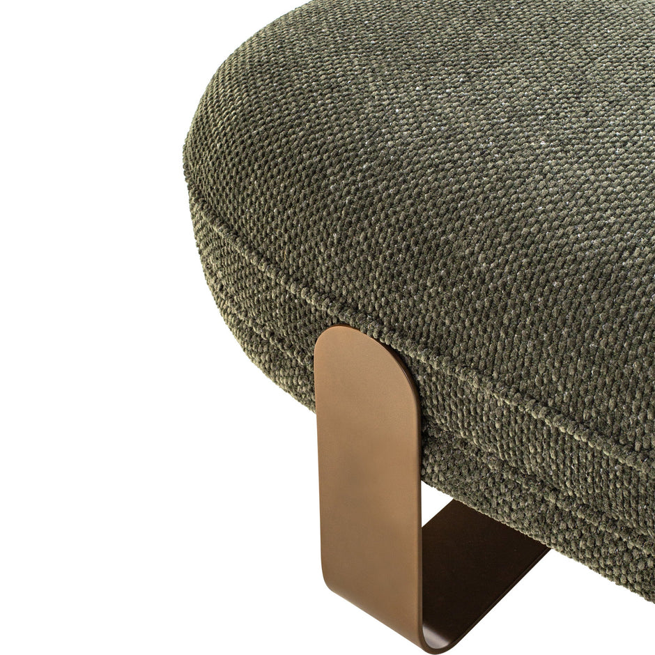 CDB12561-IG 1.5m Long Bench - Woven Green