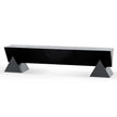 CDB6691-NI 1.9m Elm Bench - Full Black