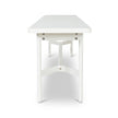 CDB8990-KD 1.8m Wooden Bench - Full White