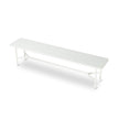 CDB8990-KD 1.8m Wooden Bench - Full White