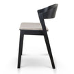 CDC10054-SDx2 Black Dining Chair - Grey Seat (Set of 2)