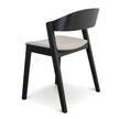 CDC10054-SDx2 Black Dining Chair - Grey Seat (Set of 2)