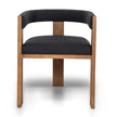 CDC10156-LJ Brown ELM Dining Chair - Black (Set of 2)