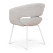 CDC10193-FH White Dining Chair - Clay Grey (Set of 2)