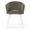 CDC10194-FH White Dining Chair - Dark Moss Green (Set of 2)