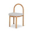 CDC10201-LJ Natural Dining Chair - Clay Grey (Set of 2)