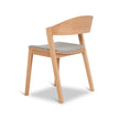 CDC10291-SD Natural Dining Chair - Grey Seat (Set of 2)