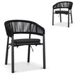 CDC10303-ID Outdoor Dining Chair - Charcoal (Set of 2)