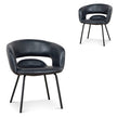Set of 2 - CDC10342-FH Dining Chair - Full Black