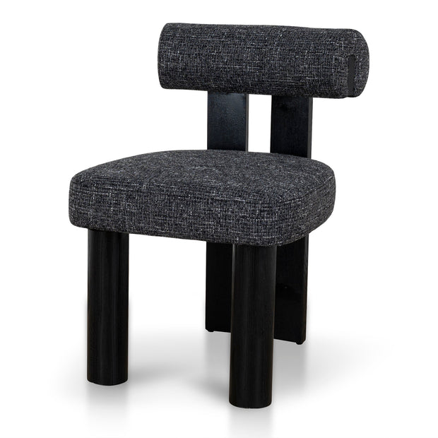 CDC10480-OLS Black Dining Chair - Field Charcoal (Set of 2)