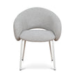 CDC10537-FH White Dining Chair - Clay Grey (Set of 2)