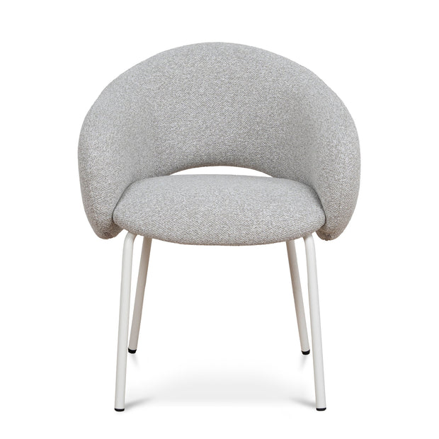 CDC10537-FH White Dining Chair - Clay Grey (Set of 2)