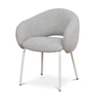 CDC10537-FH White Dining Chair - Clay Grey (Set of 2)