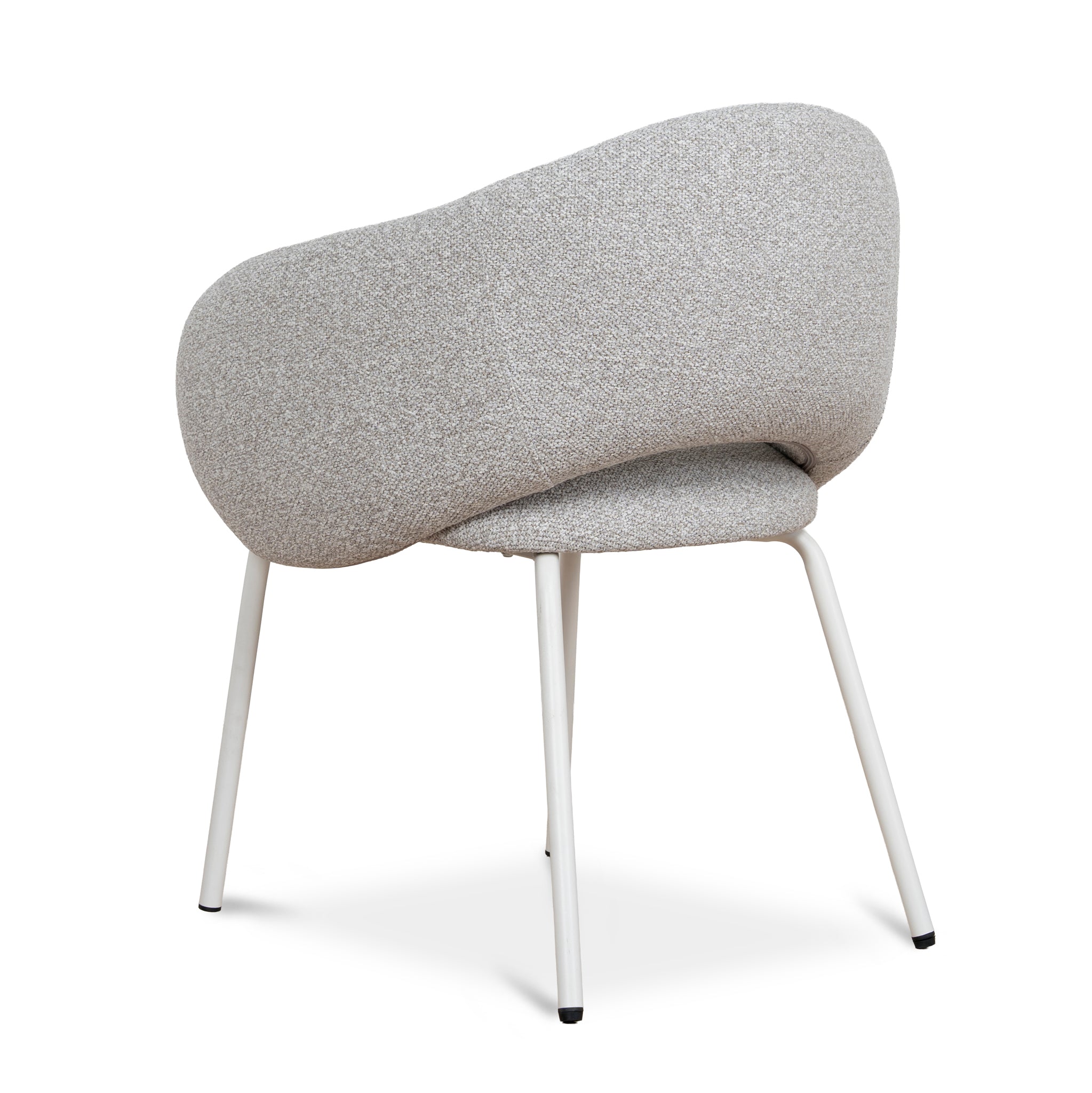 CDC10537-FH White Dining Chair - Clay Grey (Set of 2)