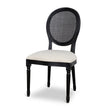 CDC10551-LJ Black ELM Dining Chair - Dawn Beige (Set of 2)