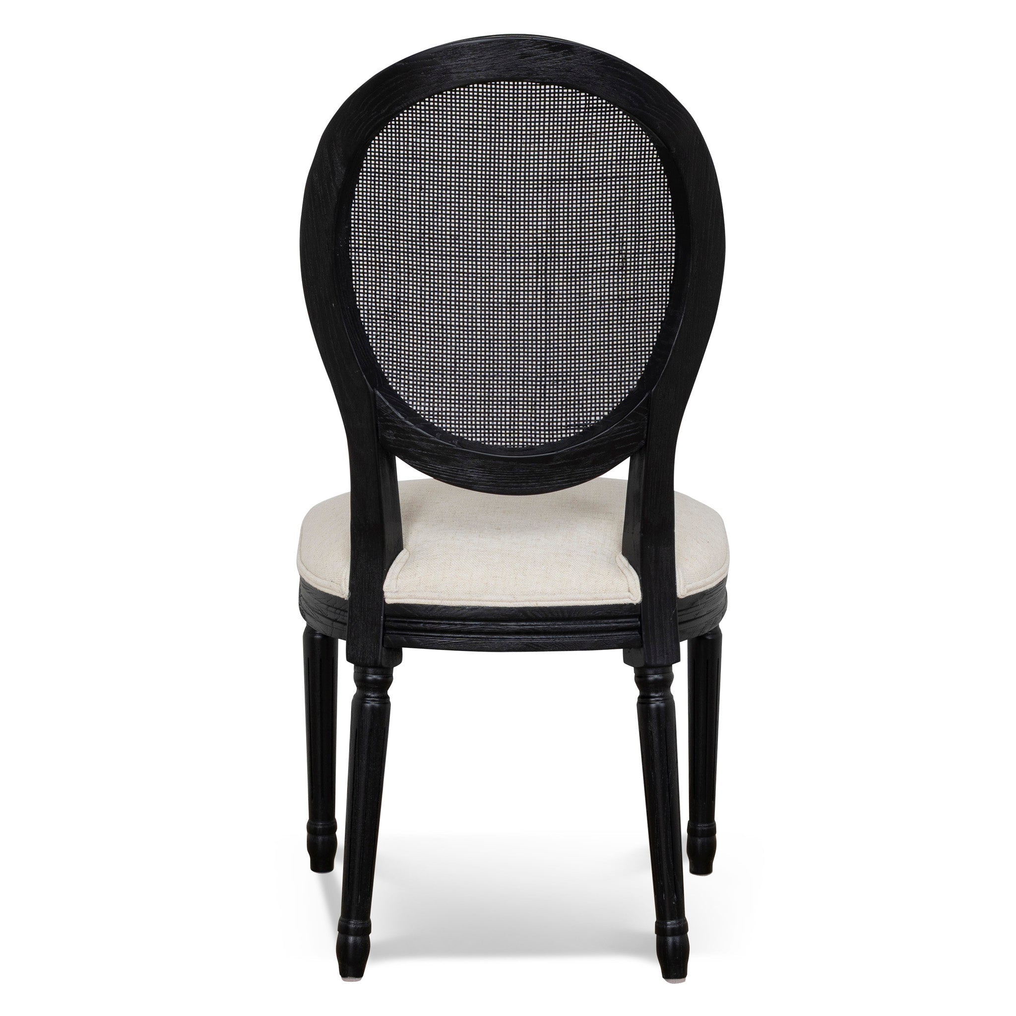 CDC10551-LJ Black ELM Dining Chair - Dawn Beige (Set of 2)
