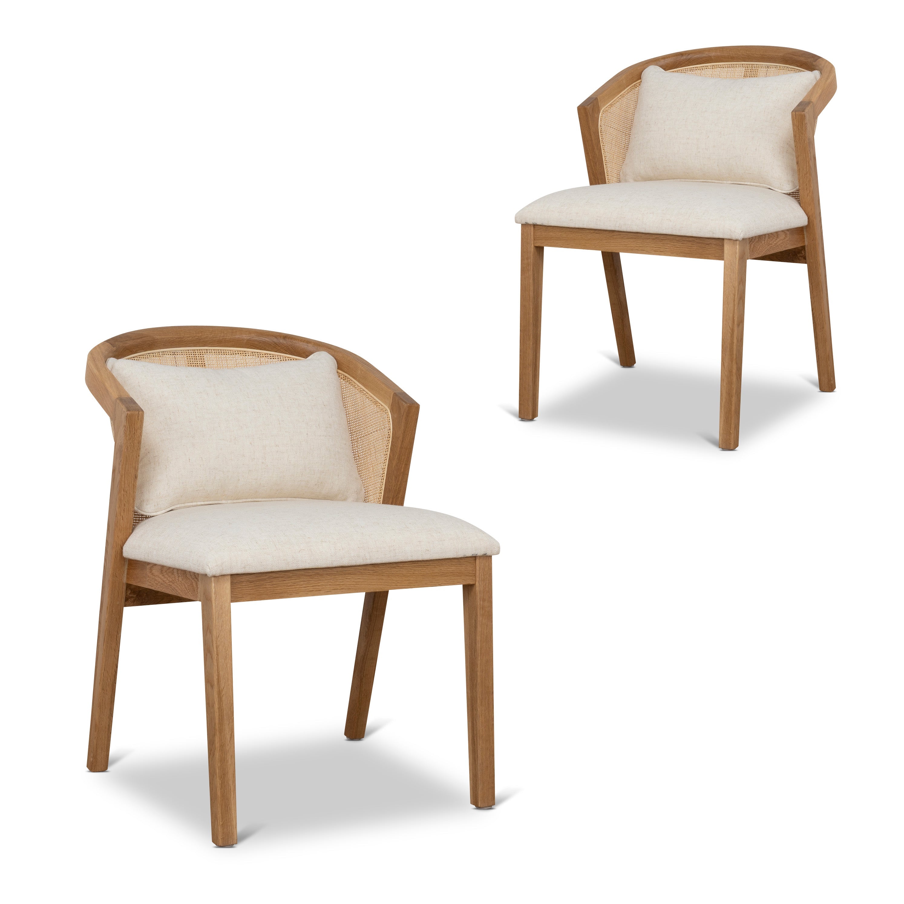 CDC10553-LJ Fabric Dining Chair - Dawn Beige (Set of 2)