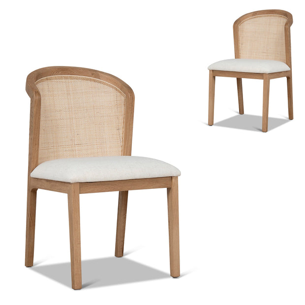 CDC10561-LJ Fabric Dining Chair - Dawn Beige (Set of 2)