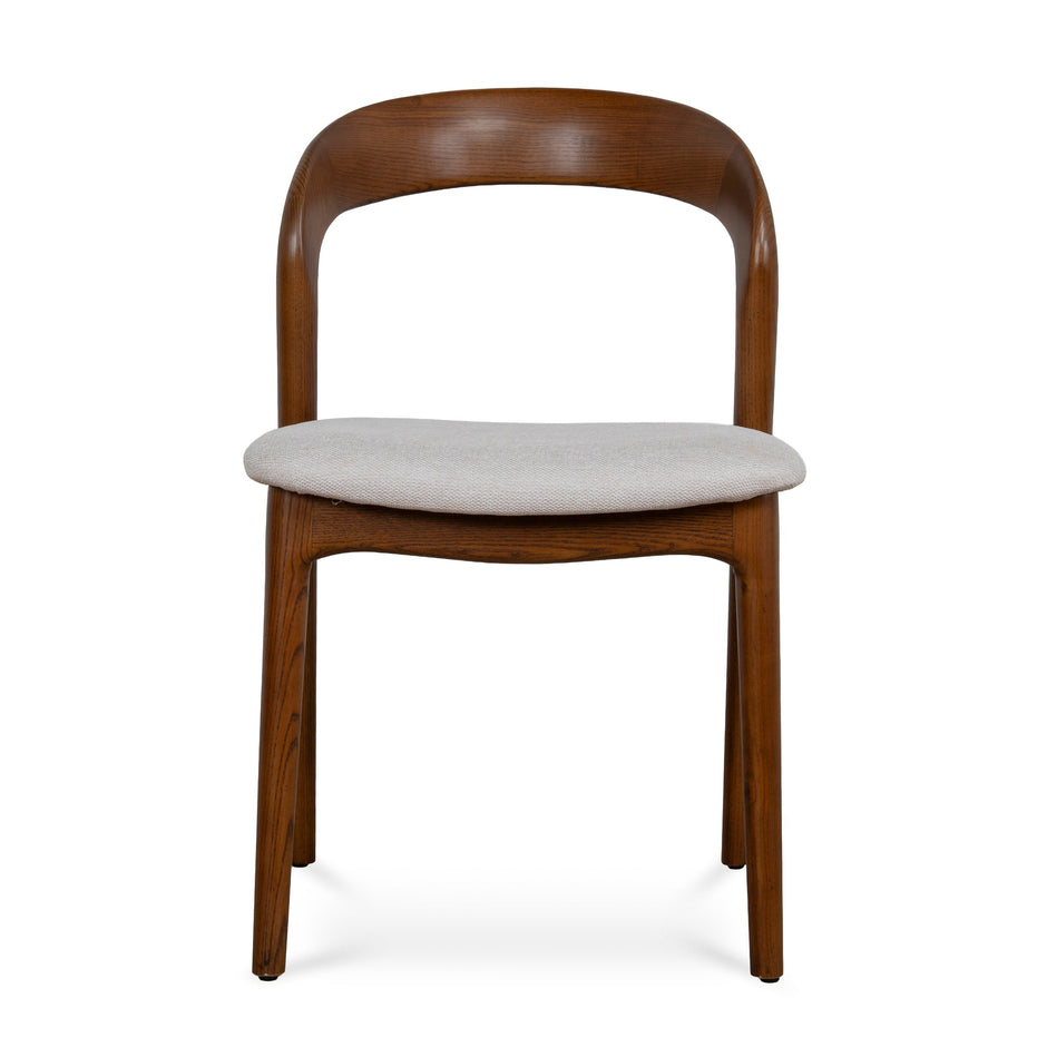 CDC10570-NX Walnut Dining Chair - Naxos Beige (Set of 2)