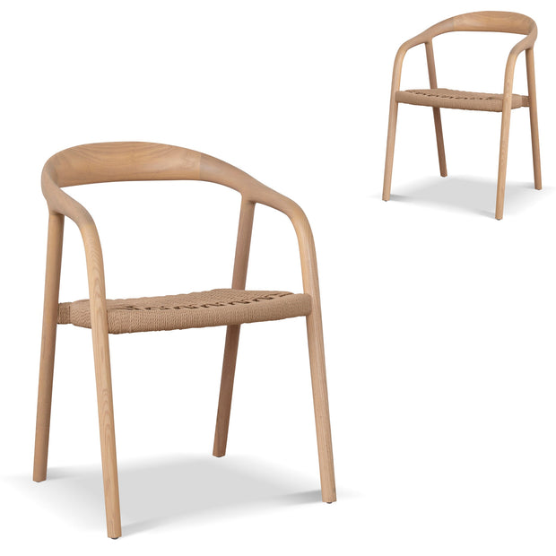 CDC10580-NX Rattan Dining Chair - Natural (Set of 2)