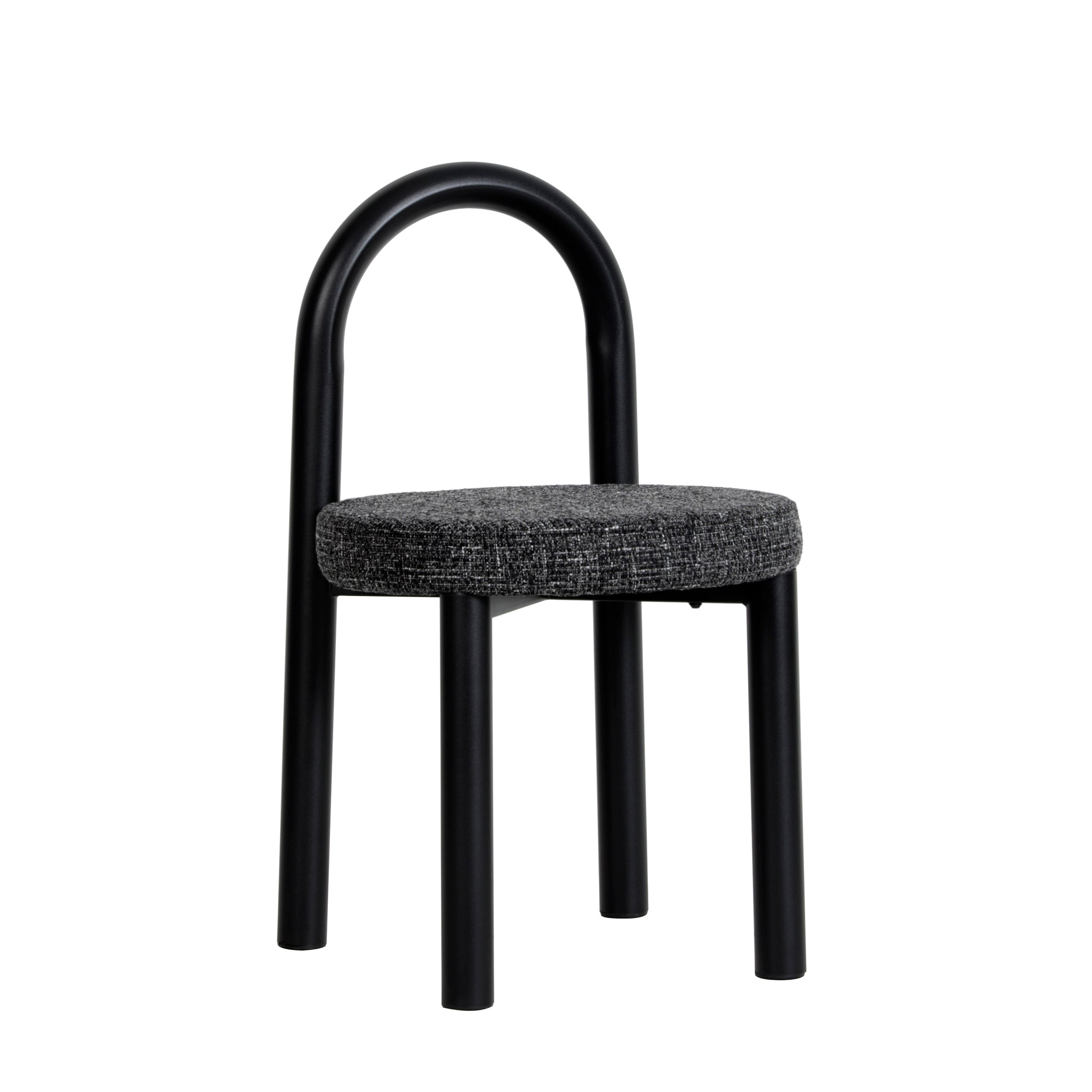 CDC12015-FH Black Dining Chair - Field Charcoal (Set of 2)