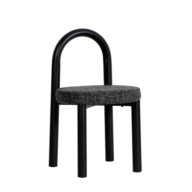 CDC12015-FH Black Dining Chair - Field Charcoal (Set of 2)