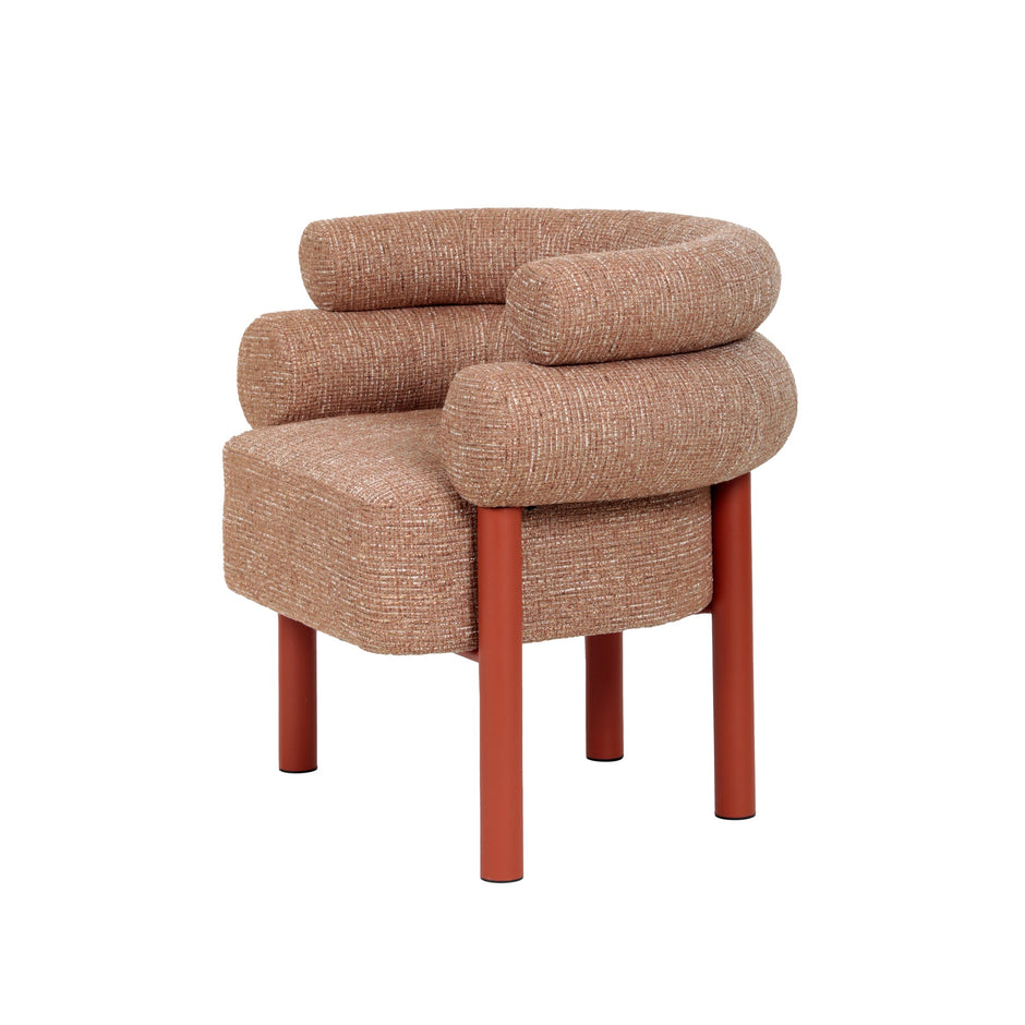 CLC12019-FH Sandy Red Armchair - Russet Brown