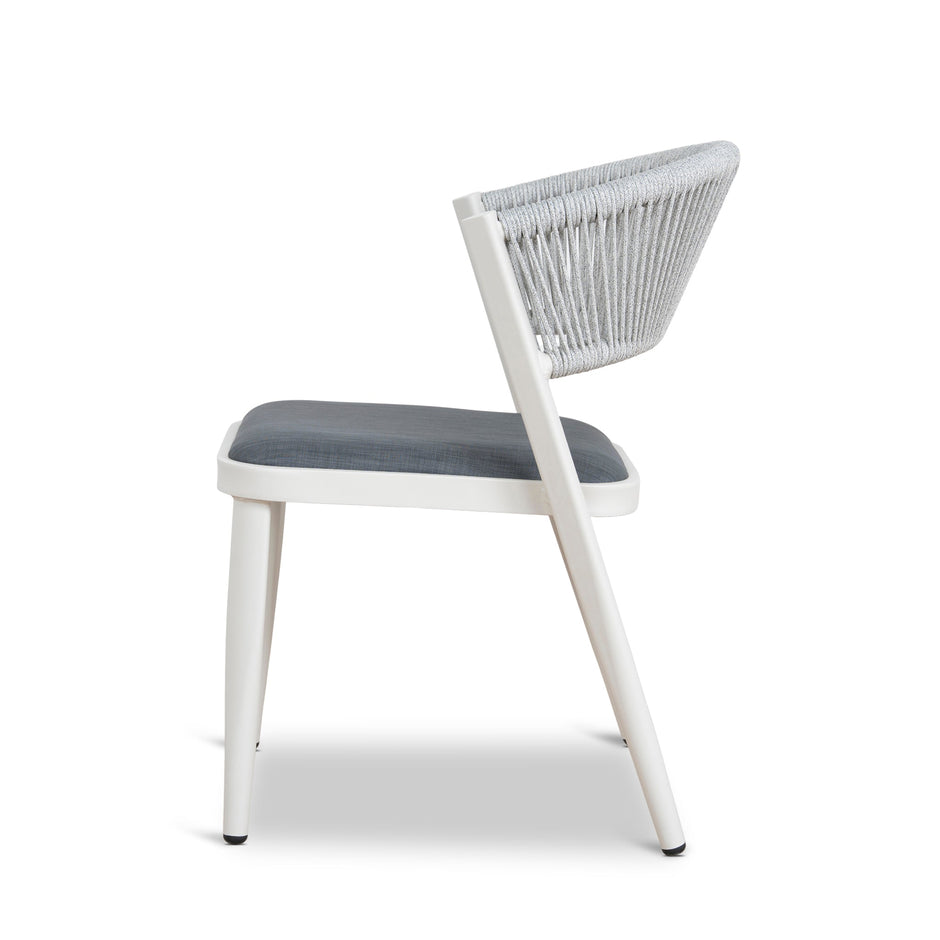 CDC12049-ID Sand White Outdoor Dining Chair - Grey (Set of 2)