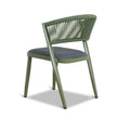 CDC12050-ID Army Green Outdoor Dining Chair - Grey  (Set of 2)
