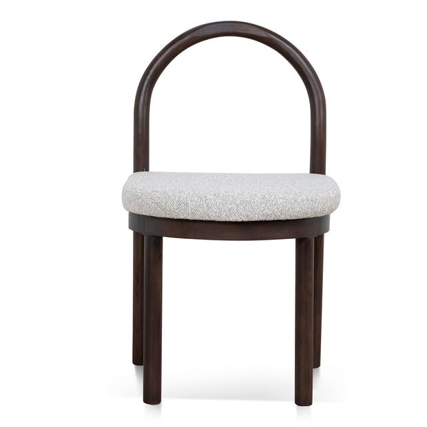CDC12107-LJ Brown Dining Chair - Clay Grey (Set of 2)