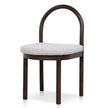 CDC12107-LJ Brown Dining Chair - Clay Grey (Set of 2)