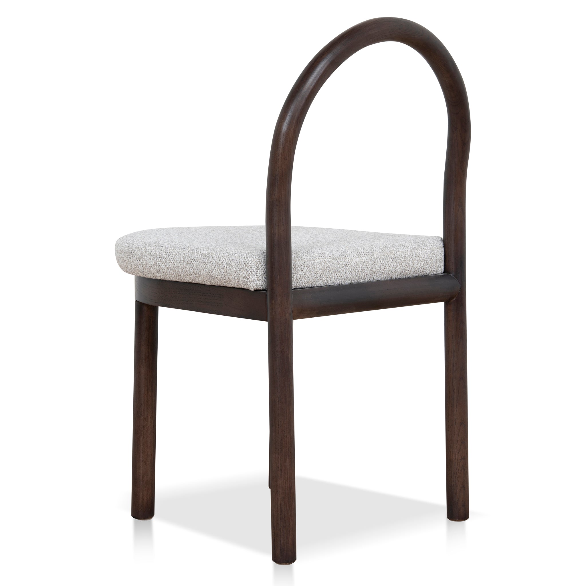 CDC12107-LJ Brown Dining Chair - Clay Grey (Set of 2)