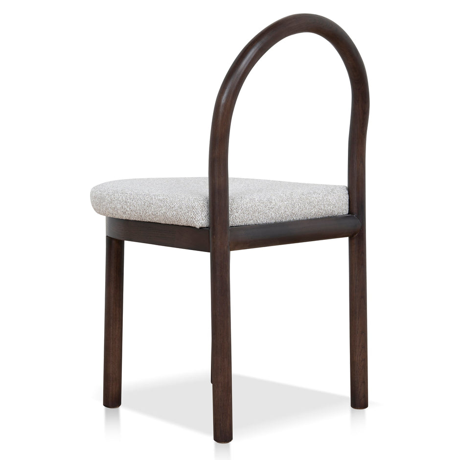 CDC12107-LJ Brown Dining Chair - Clay Grey (Set of 2)