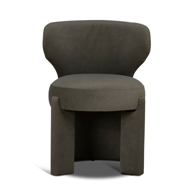CDC12159-FH Fabric Dining Chair - Dark Moss Green
