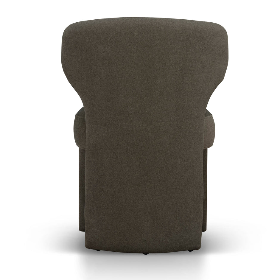 CDC12159-FH Fabric Dining Chair - Dark Moss Green