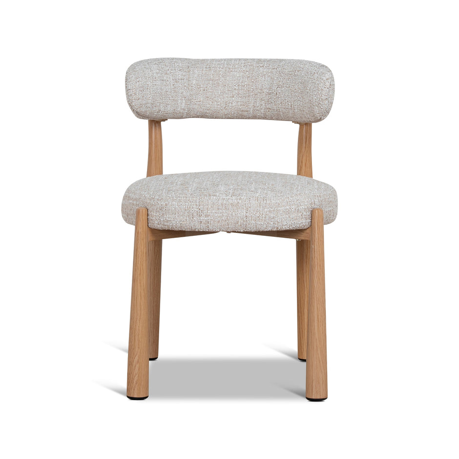CDC12445-CI Natural Dining Chair - Pale Beige (Set of 2)