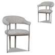 CDC12453-CI Cream Dining Chair - Pale Beige (Set of 2)