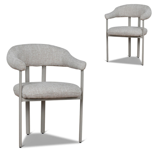 CDC12453-CI Cream Dining Chair - Pale Beige (Set of 2)