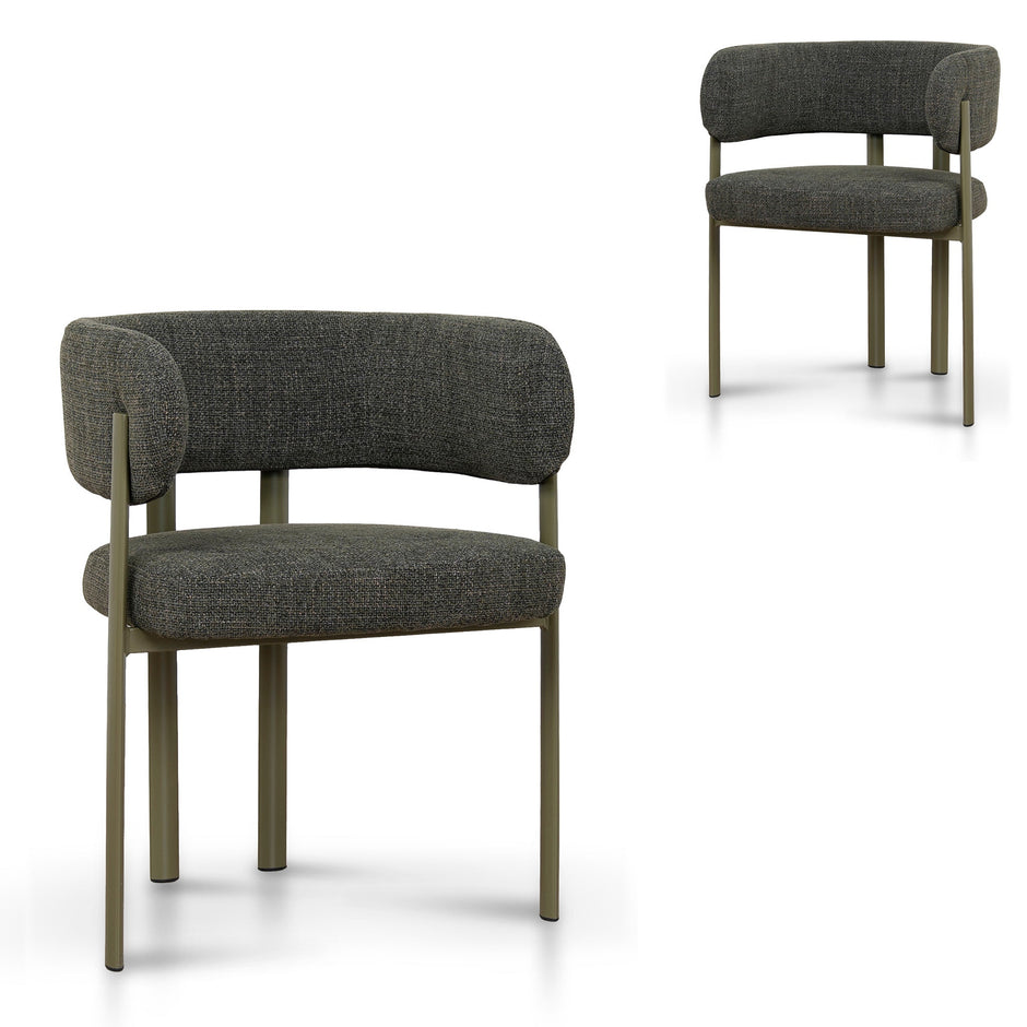 CDC12455-CI Green Dining Chair - Kaitoke Green (Set of 2)