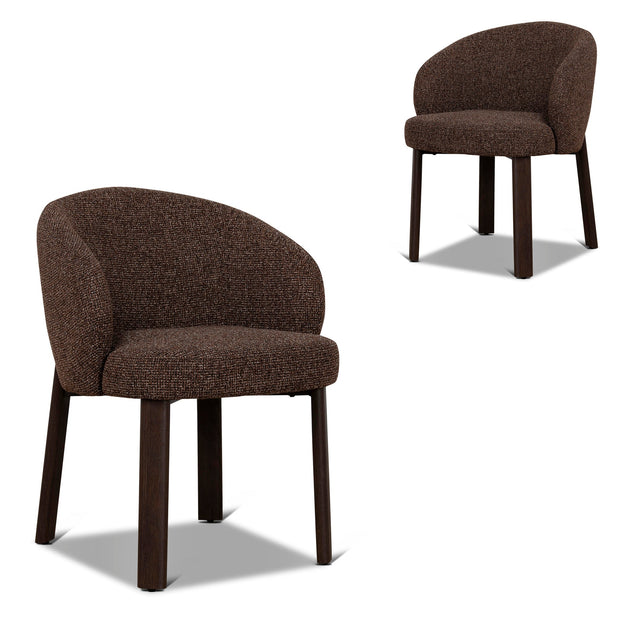 CDC12462-CI Walnut Dining Chair - Verona Cinnamon Weave (Set of 2)