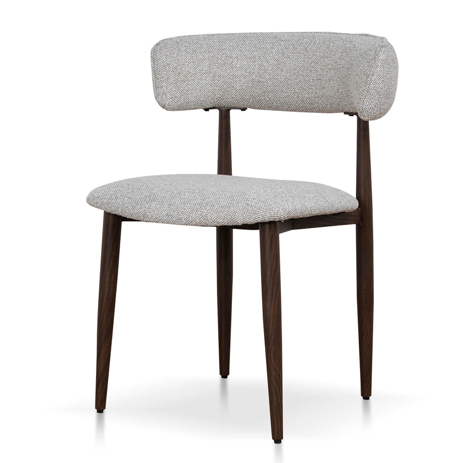 CDC12466-CI Walnut Dining Chair - Clay Beige (Set of 2)