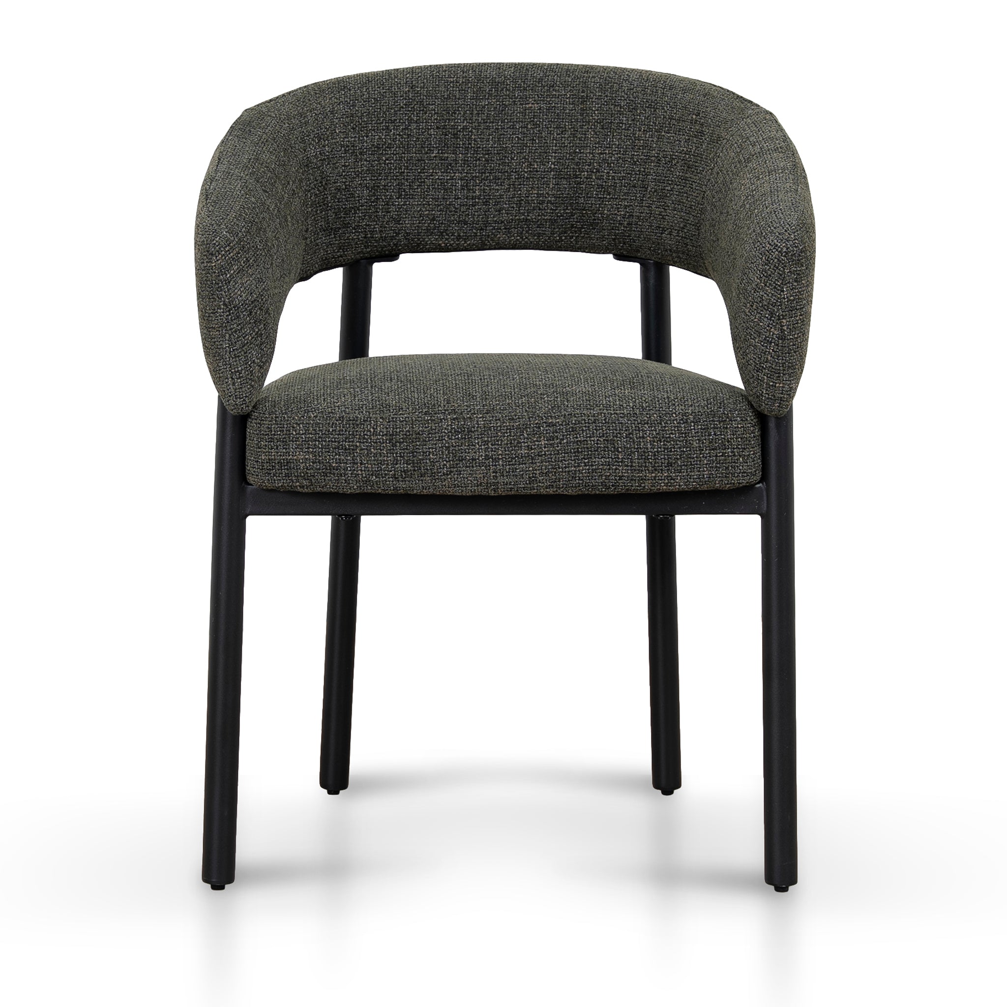 CDC12470-CI Black Dining Chair - Kaitoke Green (Set of 2)