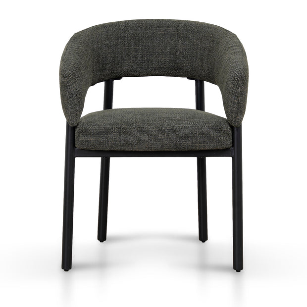 CDC12470-CI Black Dining Chair - Kaitoke Green (Set of 2)