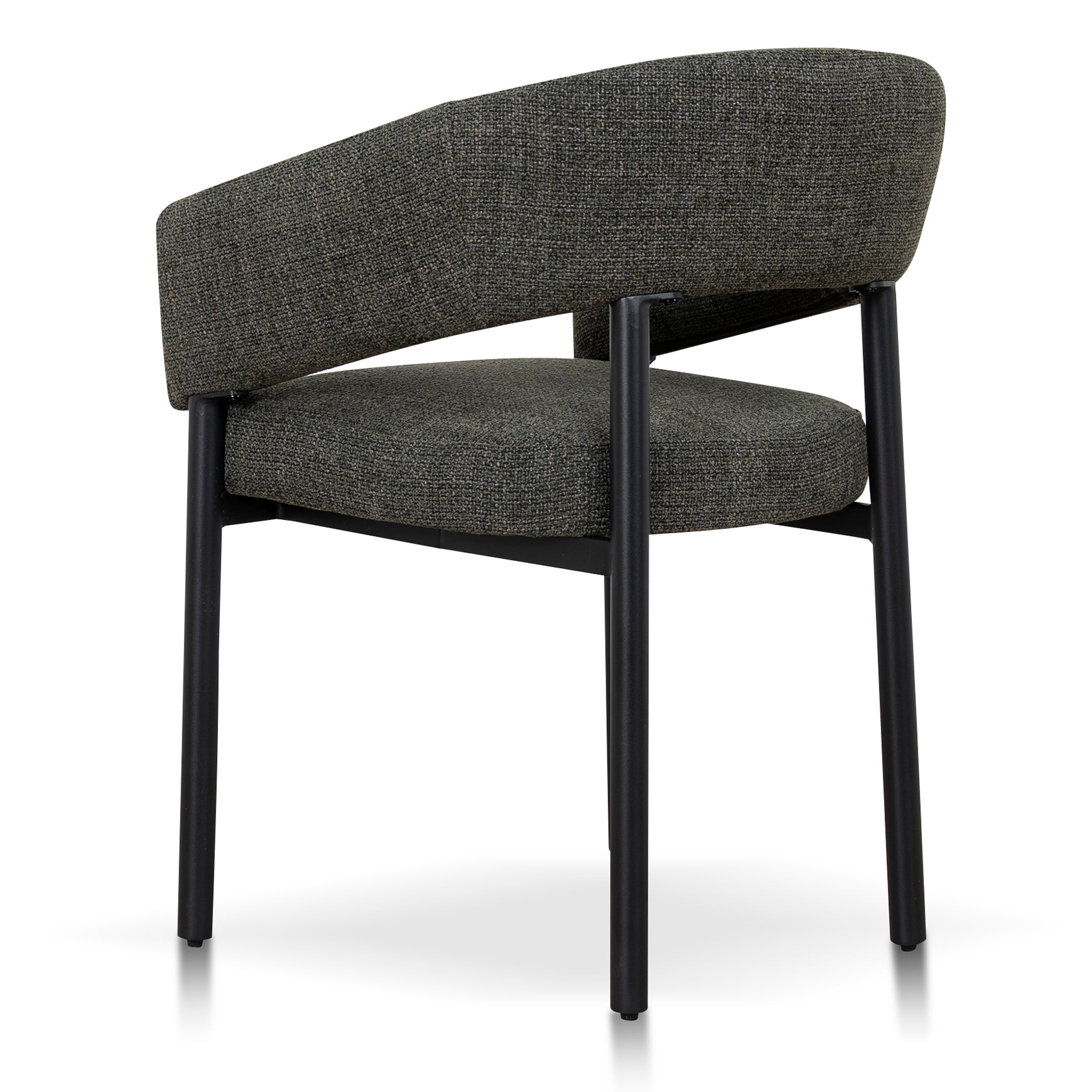 CDC12470-CI Black Dining Chair - Kaitoke Green (Set of 2)