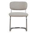 CDC12471-CI Chrome Dining Chair - Henry Beige (Set of 2)