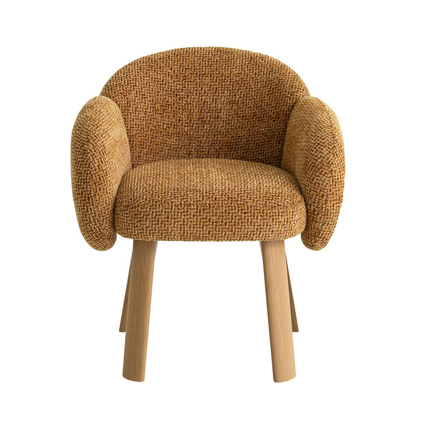 CDC12552-IG Natural Dining Chair - Honeycomb Ochre