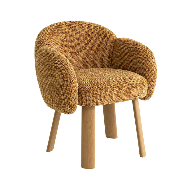 CDC12552-IG Natural Dining Chair - Honeycomb Ochre
