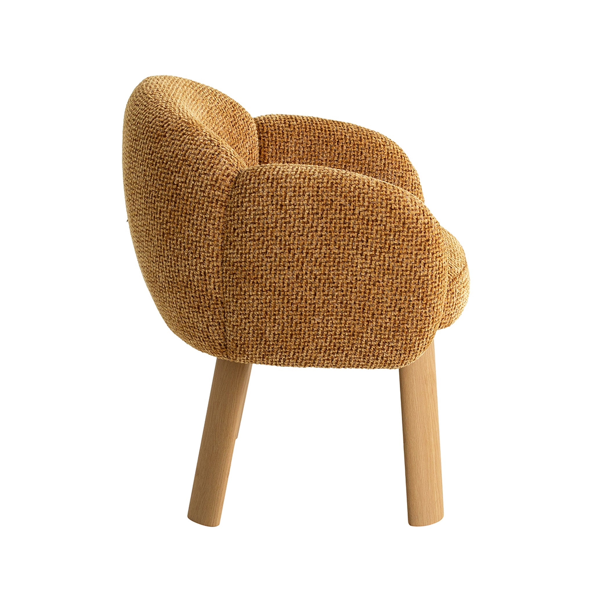 CDC12552-IG Natural Dining Chair - Honeycomb Ochre