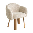 CDC12553-IG Natural Dining Chair - Honeycomb White